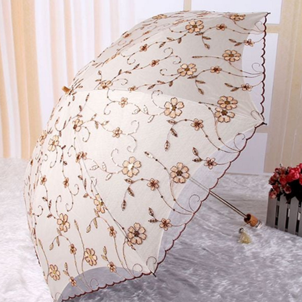 핸드메이드 자수 양산 레이스 이중 암막 양산 우양산 여름