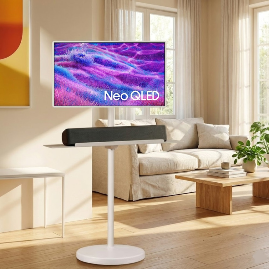 카멜마운트 대형 이동식 TV 거치대 삼탠바이미 스탠드 218cm(86인치)