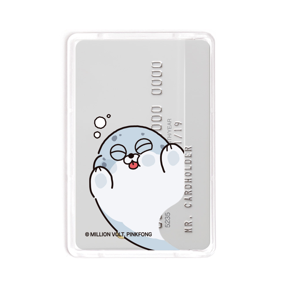 SEALOOK 굿즈 맥세이프 카드지갑 베이직 점박이범 빼꼼 - 상세 이미지 2