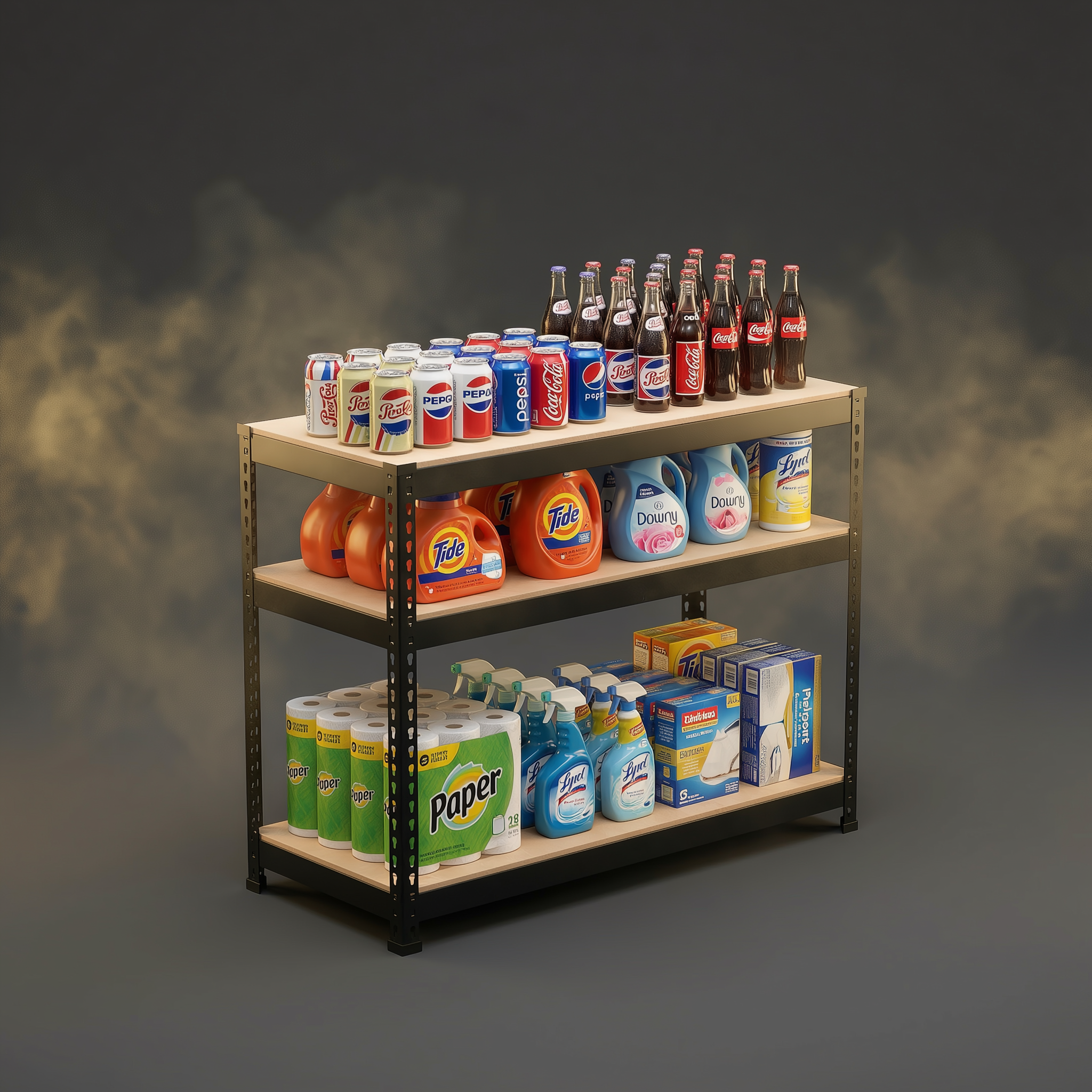 스피드랙 철제선반 12T합판 무볼트 조립식 앵글 창고 베란다 V23030332단