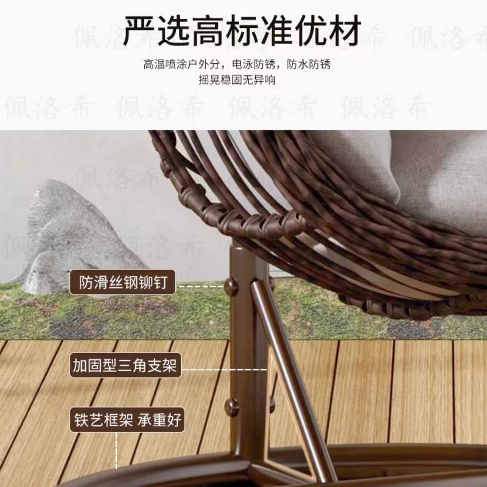 행잉의자 카페 가정용 매장용 북유럽 체어 요람 흔들 - 상세 이미지 2