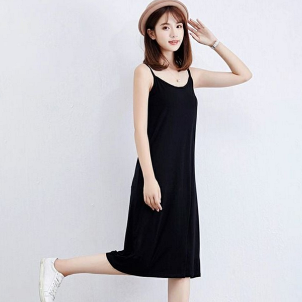 데일리 여성 민소매 원피스 캐미솔 여성 나시 원피스 루즈핏 비치 - 상품 이미지