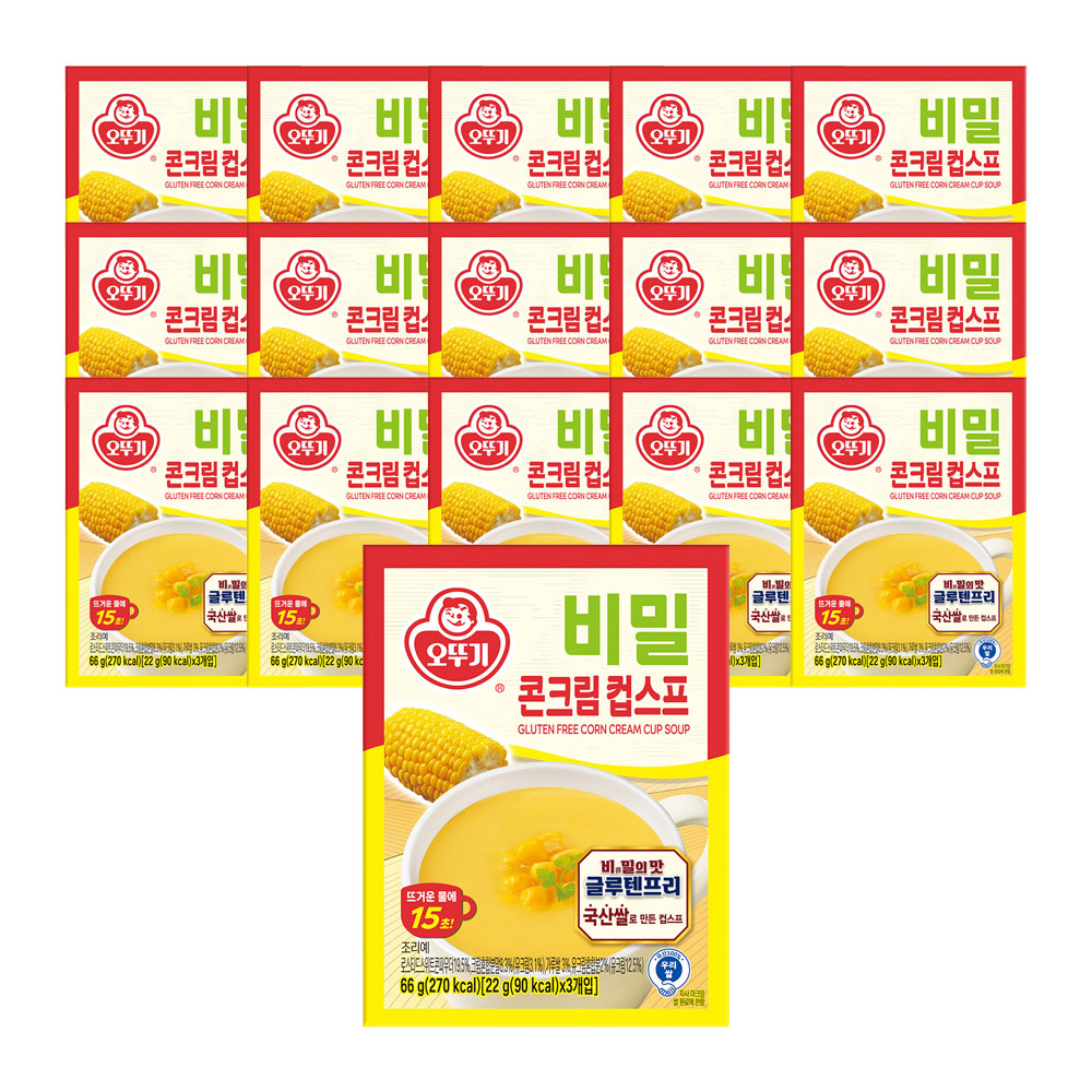 오뚜기 비밀 콘크림컵스프 66g, 16개 - 상품 이미지