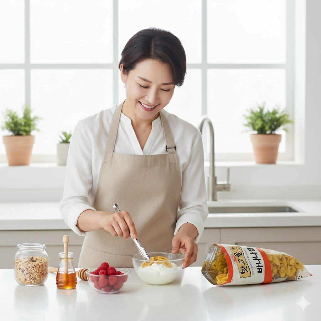 명식품본사 바나나칩 대포장 건과일 바삭하고 고소한 에너지원 영양간식 1kg, 1개 - 상세 이미지 5