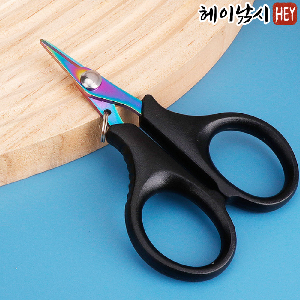 합사가위 톱니날 티타늄코팅 낚시가위 - 상세 이미지 4