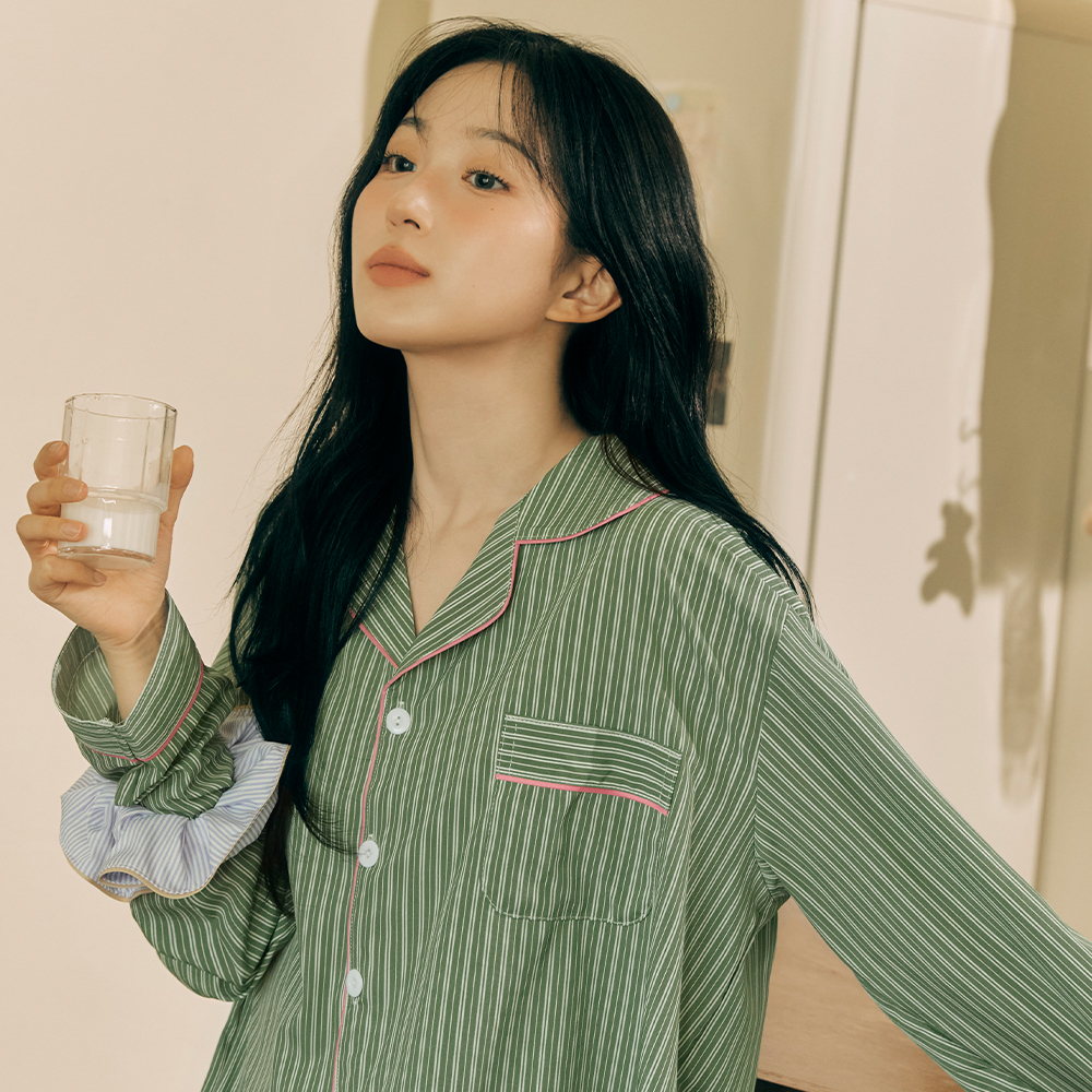 도씨 긴팔 카라 커플 잠옷 세트 홈웨어 28종