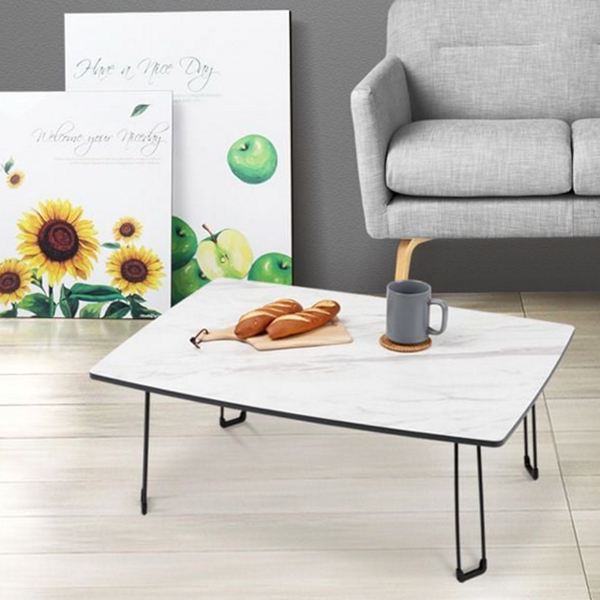 접이식 원형 좌식 테이블 티테이블 거실 테이블 마블 소파