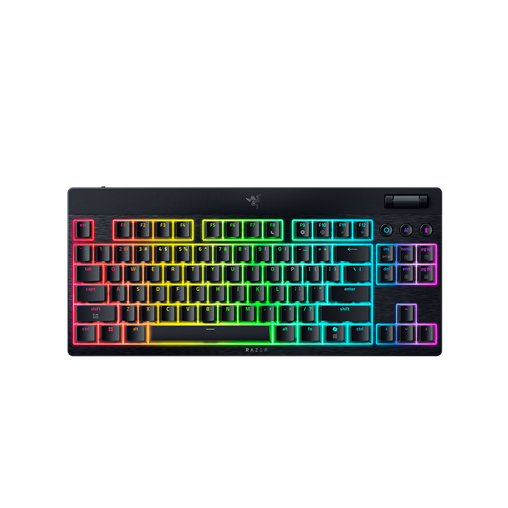 레이저코리아 블랙위도우 V4 로우 프로파일 TKL HyperSpeed 블랙(영문각인), 오렌지축 - 상세 이미지 2