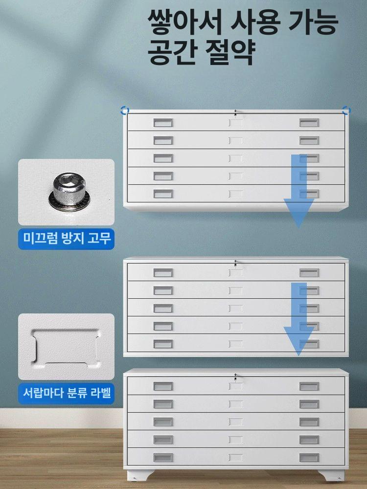 철제 지류함 파일함 서류 보관함 사무실 문서 정리 캐비닛 - 상세 이미지 3