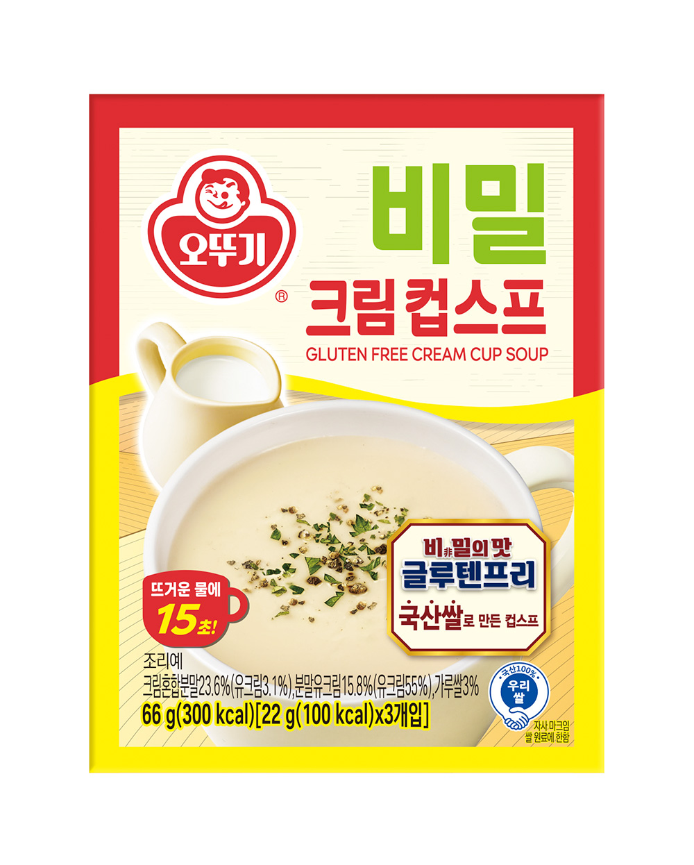 오뚜기 비밀 크림컵스프 66g, 1개 - 상품 이미지