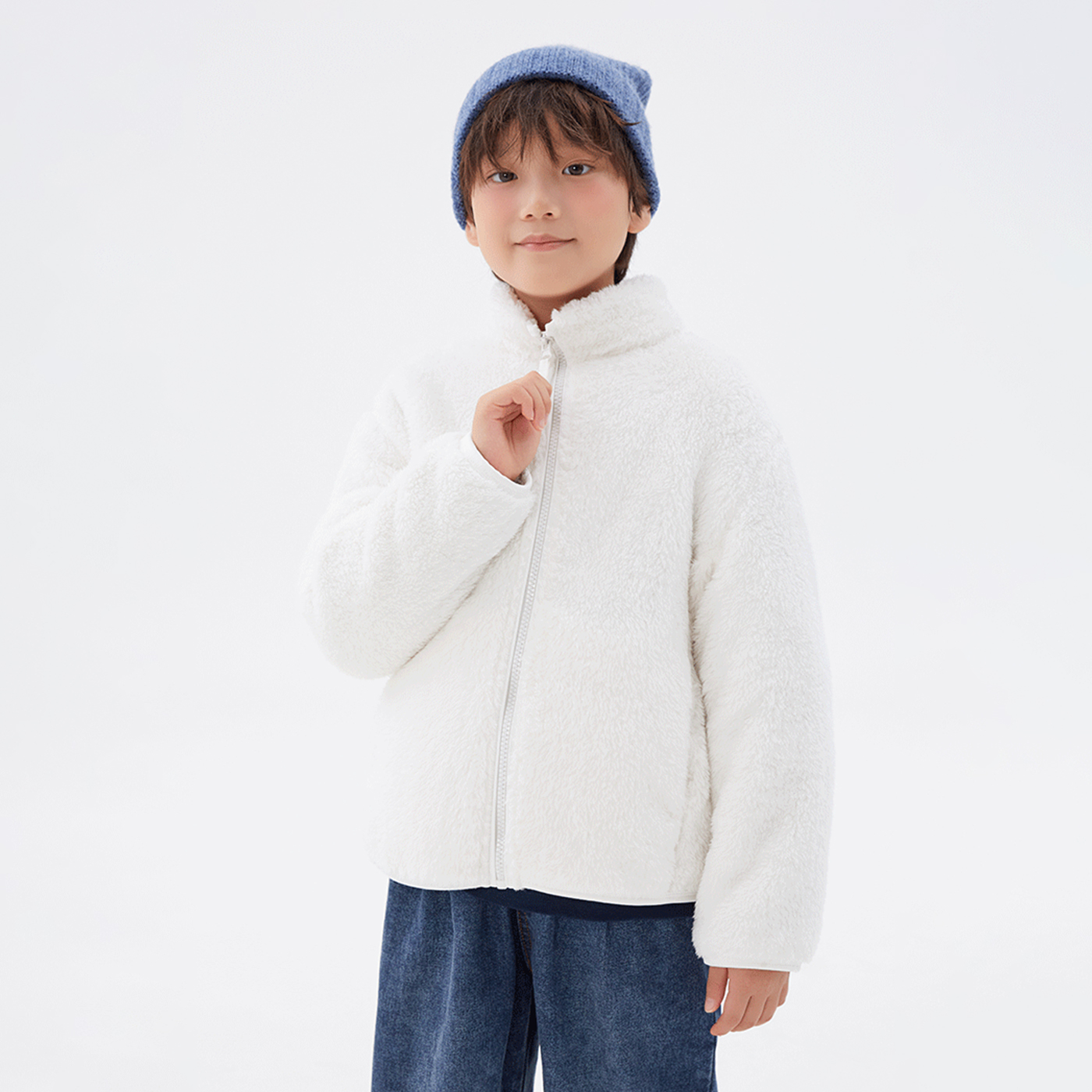 [당일출고] 스파오키즈 베이직 퍼플리스 집업 SPFZF4TKU1