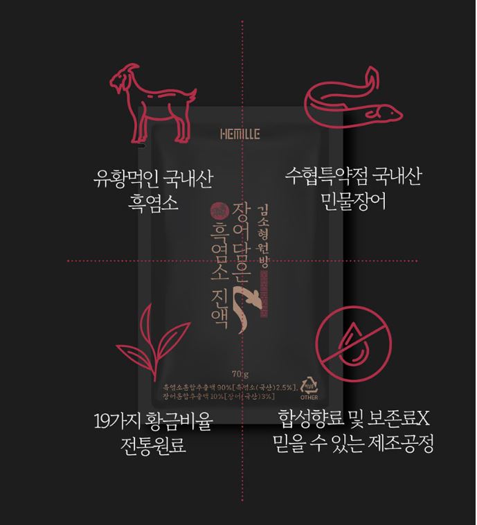 김소형 장어담은 흑염소 진액 프리미엄 자연방목 흑염소 장어 엑기스탕 30포, 1개 - 상세 이미지 5