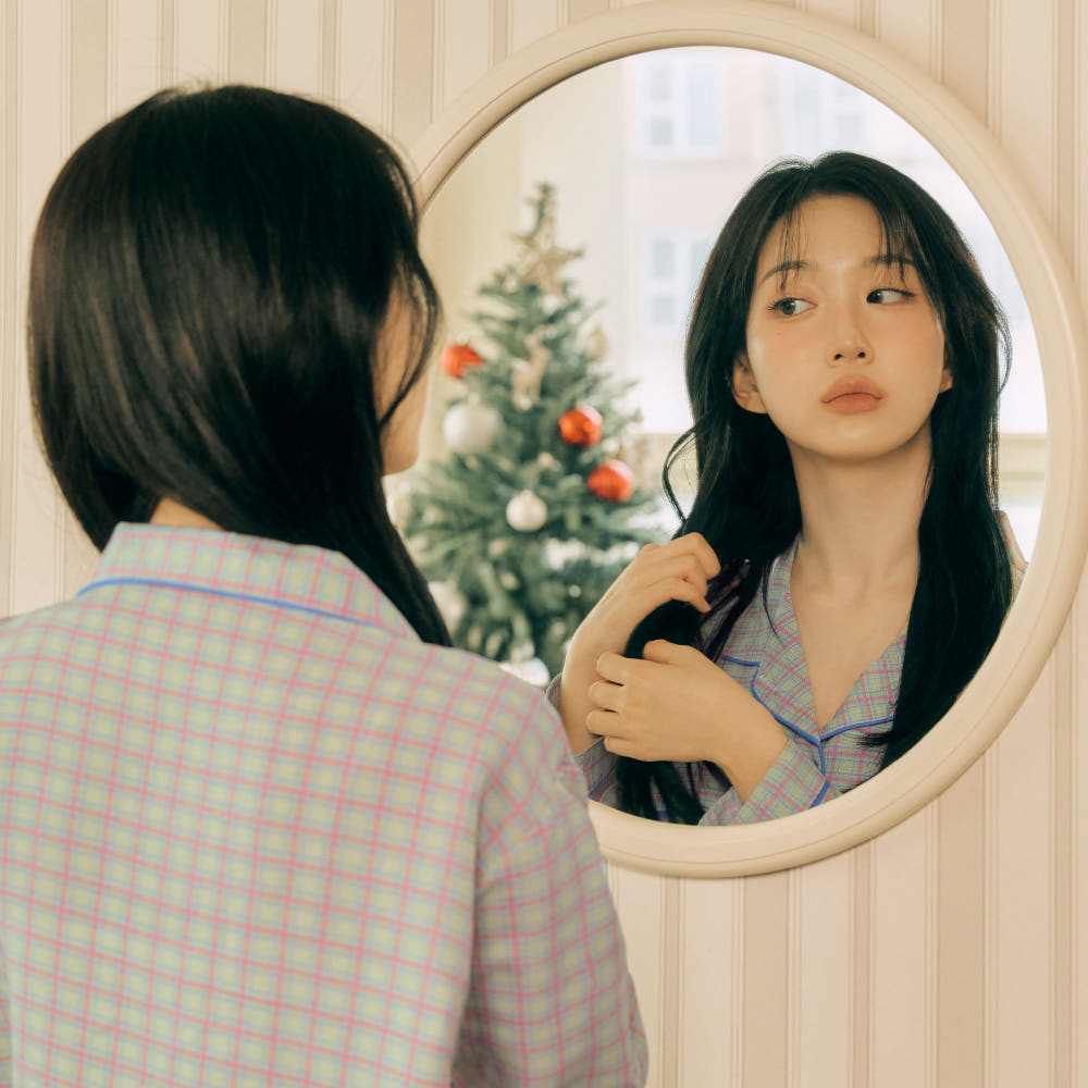 코튼라이크 푸키 긴팔 카라 커플 잠옷 세트 홈웨어 가격 비교 DOSSY 코튼라이크 푸키 긴팔 카라 커플 잠옷 세트 홈웨어