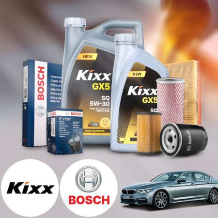 자체제작 BMW G30 530e (18~20) (B46) 가솔린 킥스 뉴 5W30 SP 합성엔진오일 필터세트