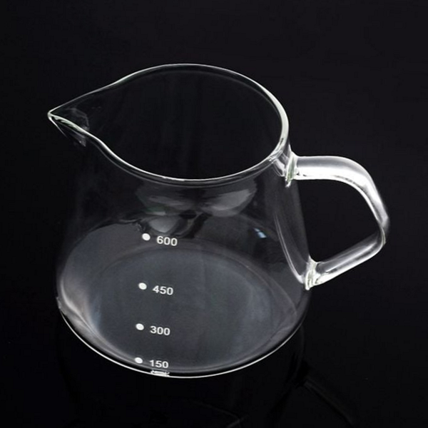 600ml 내열 유리 커피 서버 계량 핸드 드립 서버 홈카페 - 상품 이미지