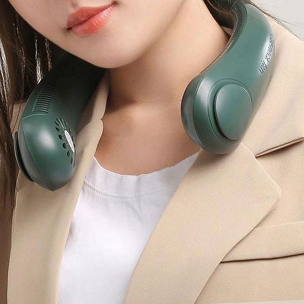 웨어러블 넥밴드 선풍기 휴대용 목걸이 선풍기 초경량 무선 넥풍기 스포츠 - 메인 이미지