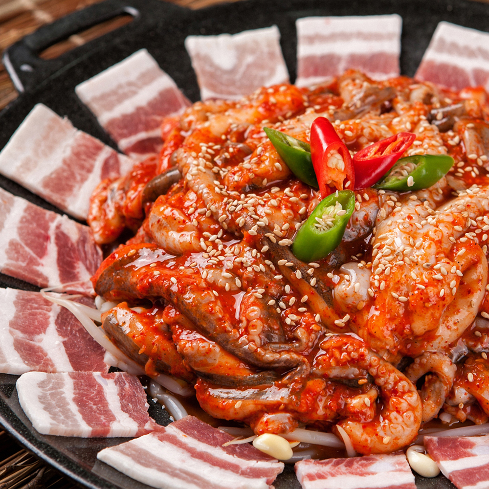 양념 불쭈꾸미 300g x 10팩 보통 맵기 볶음용 - 상세 이미지 5