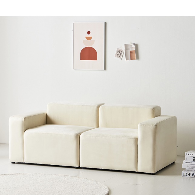 심플 북유럽 모듈형 미니소파 1.5인용 소파 원룸 쇼파 디자인 화이트쇼파 작은집 매장