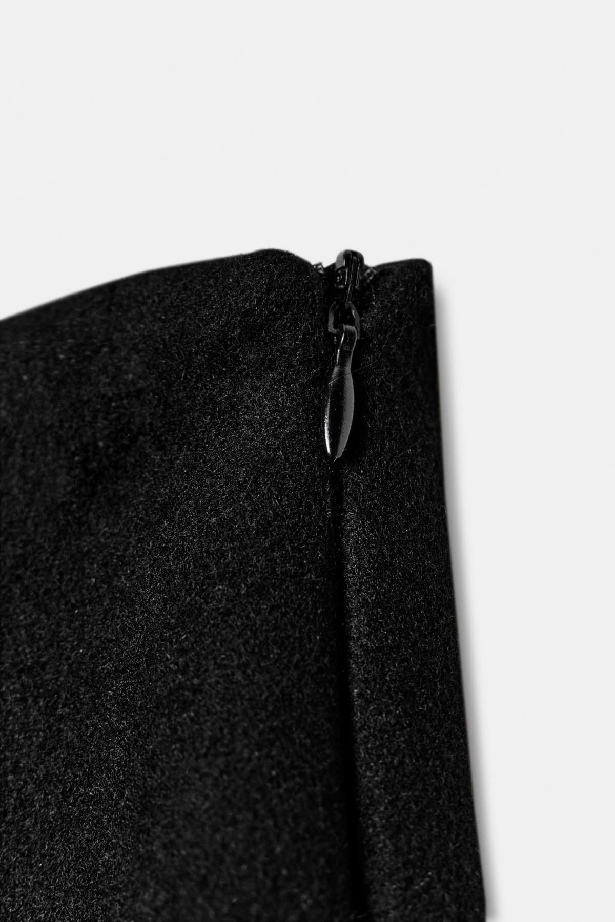 자라 울블렌드 퍼트리밍 쇼츠 1255/570 BLACK - 상세 이미지 5