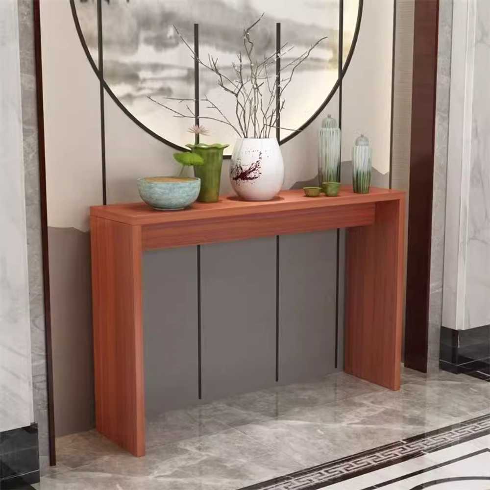 세라믹 콘솔 테이블 현관 입구 포인트 장식 인테리어 100x100cm 화이트 - 상세 이미지 4