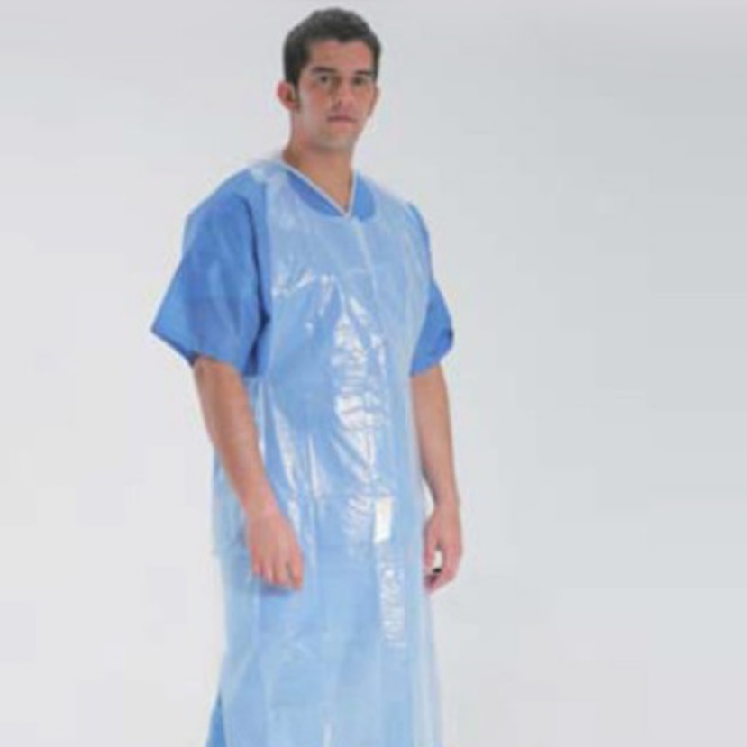 1회용앞치마 100 개 투명앞치마 일회용 비닐 앞치마 형원피스 가벼운 세차 식당용 입는