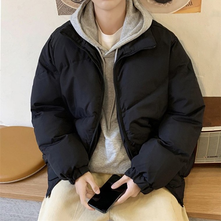 남성 베이직 캐주얼 패딩 점퍼 겨울 아우터 IS-JP03 - 상품 이미지