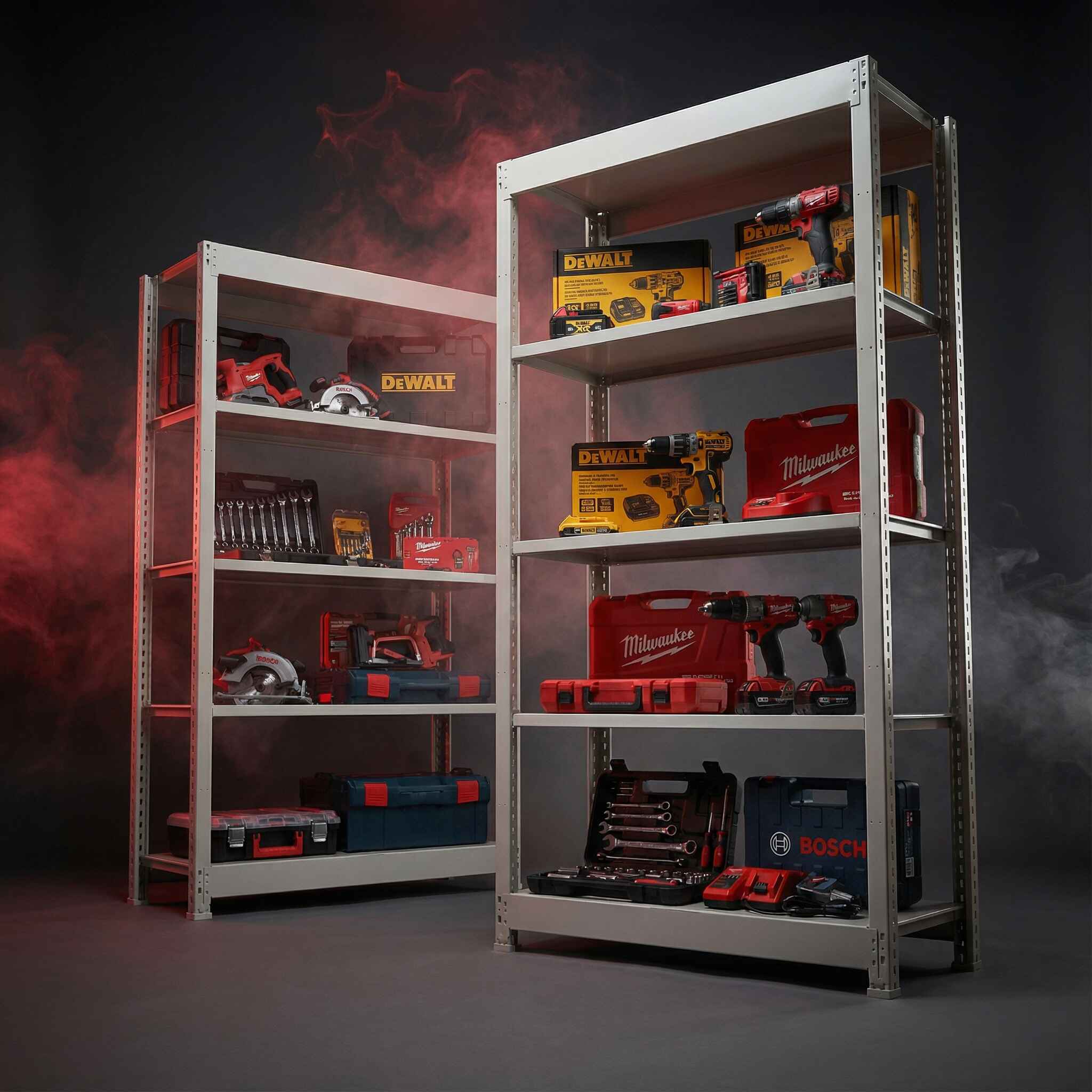 스피드랙 5단 맥스 200KG 철제선반 조립식 앵글 창고 렉 경량랙 독립형 9004501500