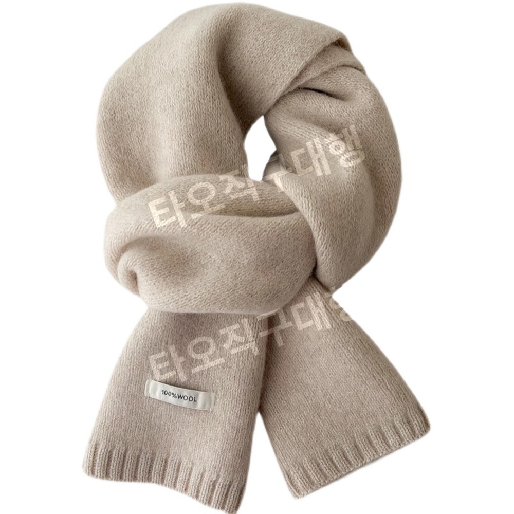 캐시미어머플러 커플 남녀공용 선물 목도리 여자 겨울 스카프 울 여성 크리스마스 몽골 - 상세 이미지 5