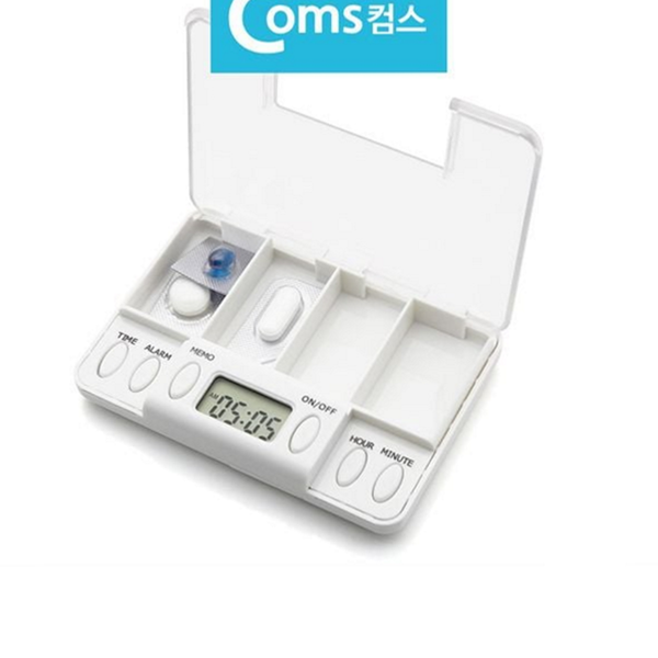 알람 알약 보관함 휴대 알약 휴대용 케이스 타이머 약통 - 상품 이미지