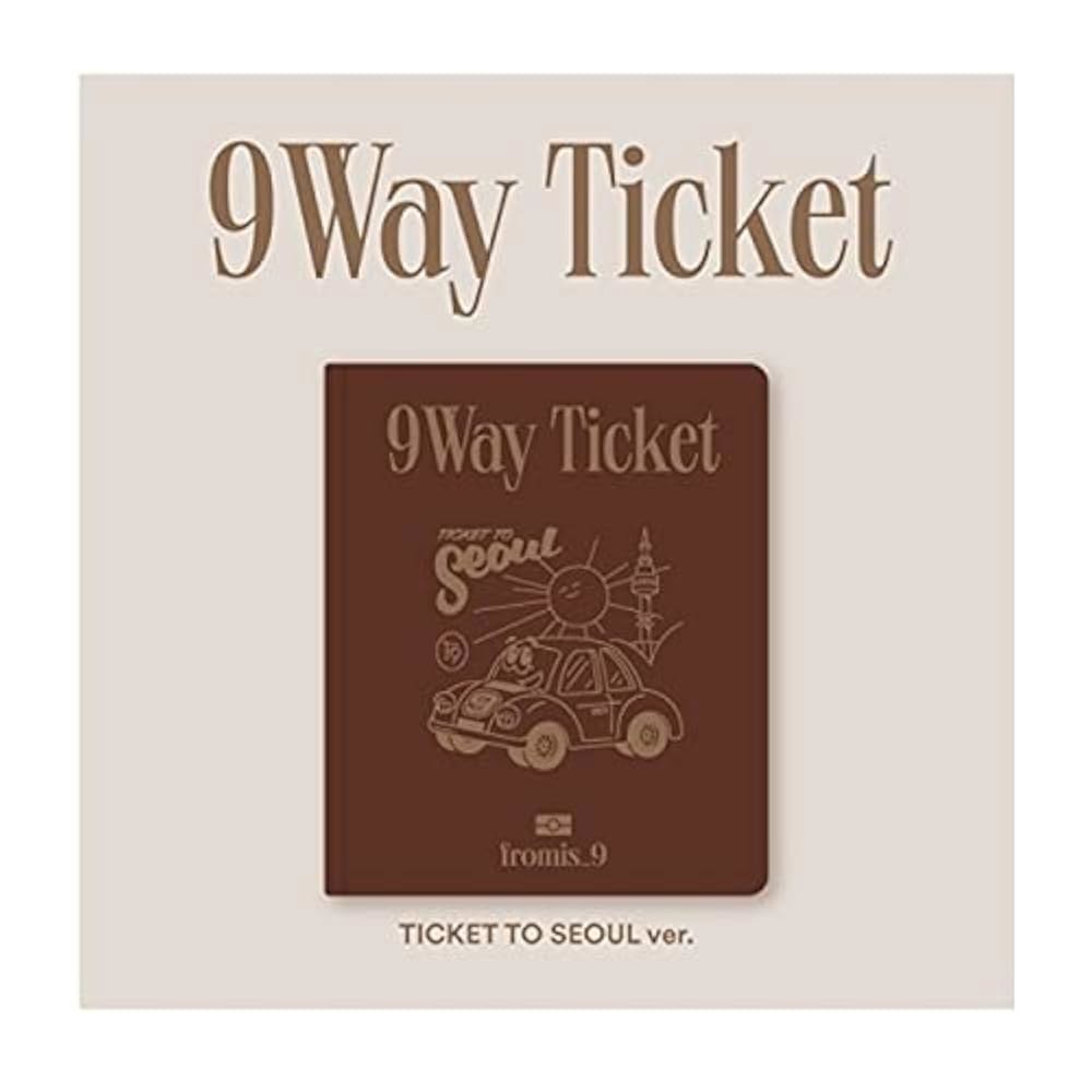 Fromis_9 9 Way Ticket 2nd Single CD+80p Card+1p PhotoCard+1p Kpop Sealed PhotoCard ID Version Album - 상품 이미지
