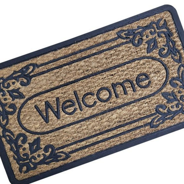 수공예 웰컴 현관 매트 인테리어 코코넛 현관 매트 출입구 먼지