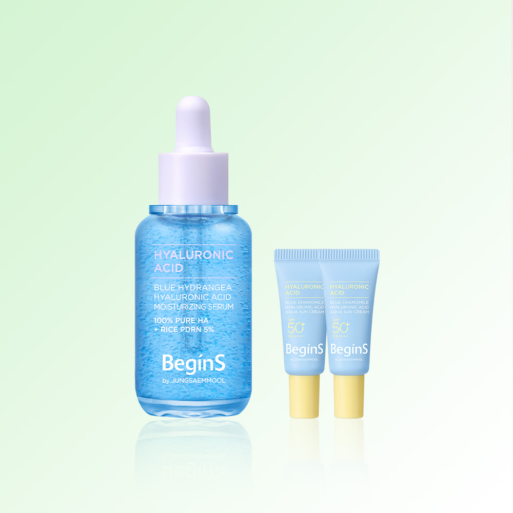 비긴스 바이 정샘물 블루 수국 히알루론산 수분 세럼 30ml - 메인 이미지