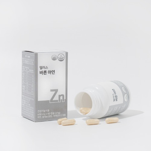 웰러스 바른 아연 (400mg x 60정) - 상품 이미지