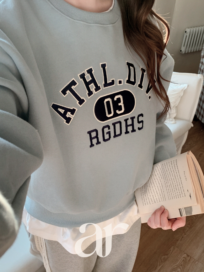 레터링 루즈핏 기모 맨투맨 ts4784 - 상세 이미지 4