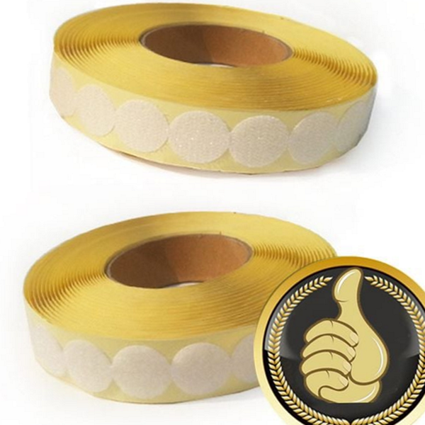 20mm 원형 찍찍이 테이프 접착 원형 밸크로 테이프 사무용 가정용 - 상품 이미지