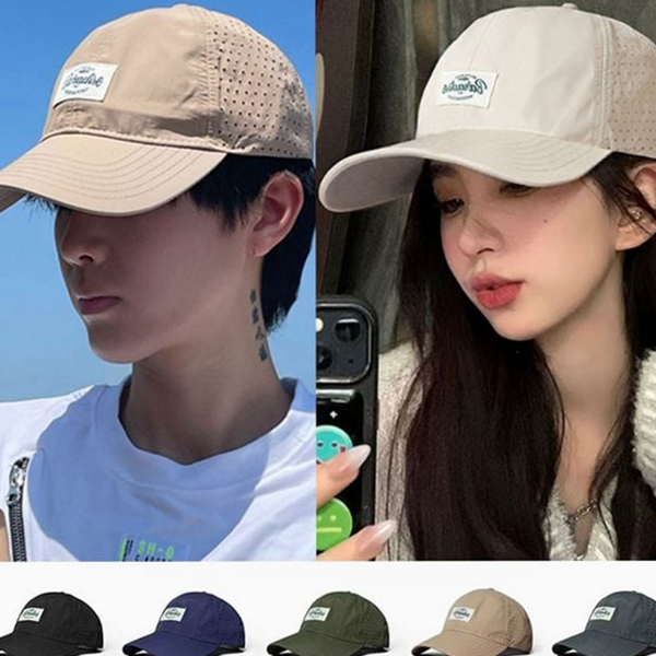 데일리 아웃도어 야구 모자 통기성 속건성 캡 모자 스포츠 메쉬 - 메인 이미지