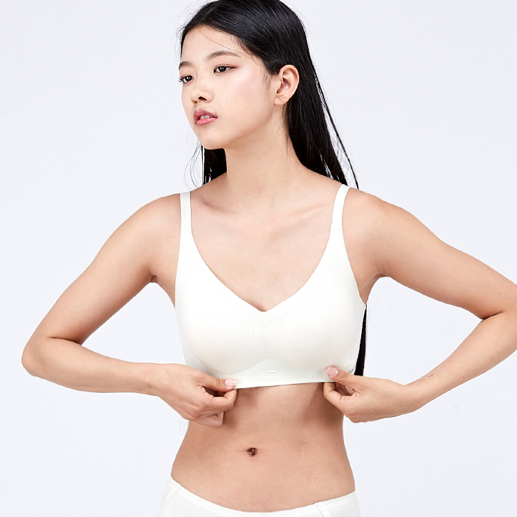 로브로이 히든에어 심리스브라 노와이어 후크 젤리 브라 볼륨업 브라렛 속옷 - 상세 이미지 2