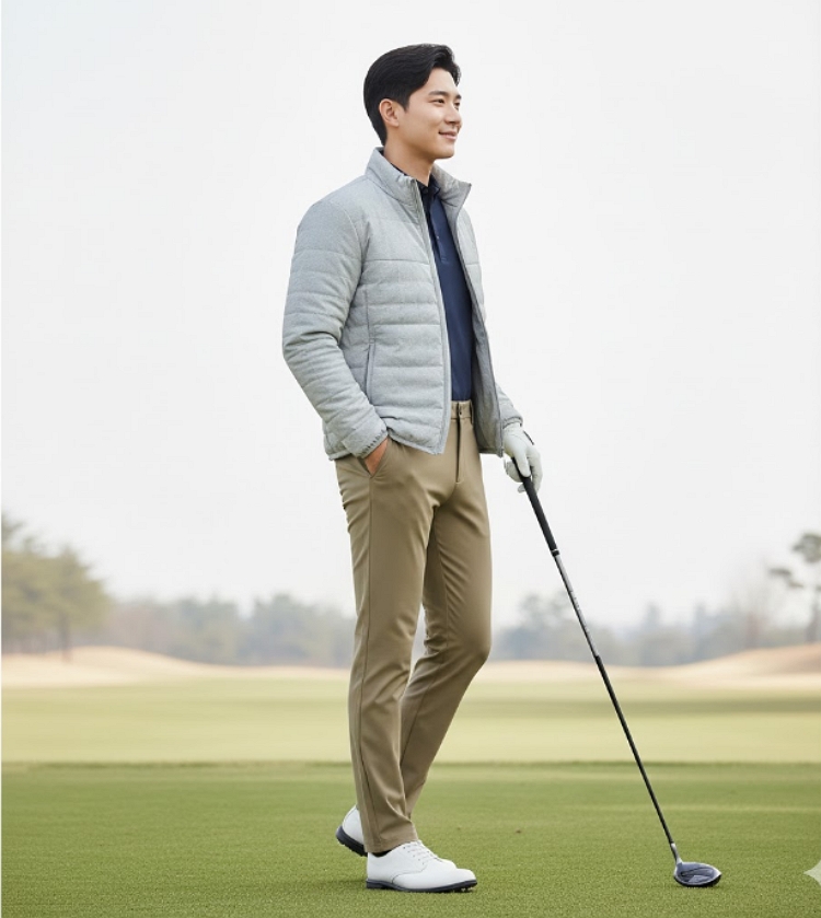 팬텀골프 남성 겨울 남성 디본딩 기모 골프웨어 스윙 바지 - 상세 이미지 5