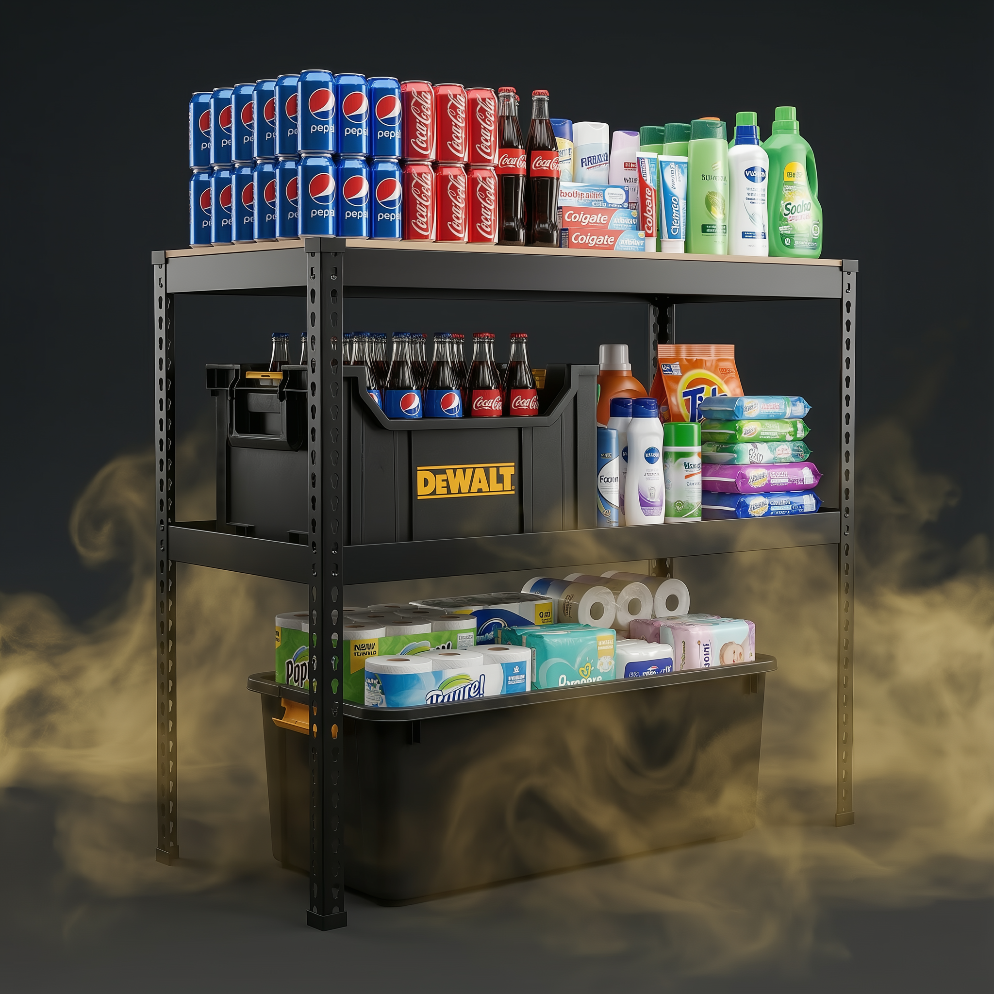 스피드랙 철제선반 12T합판 무볼트 조립식 앵글 창고 베란다 V23030332단