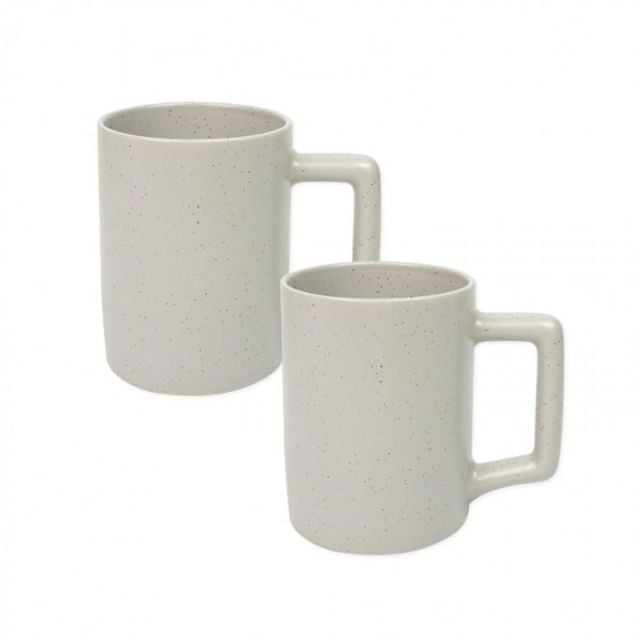 350ml 오트밀그레이 물컵 머그 머그잔 2개 머그컵 베 - 상품 이미지