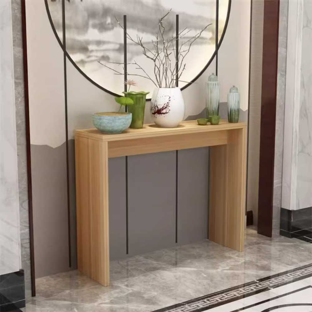 세라믹 콘솔 테이블 현관 입구 포인트 장식 인테리어 100x100cm 화이트 - 상세 이미지 5