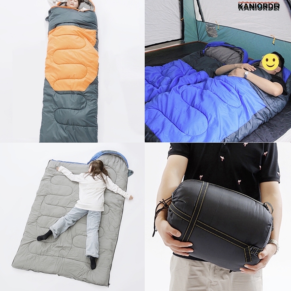캠핑용 침낭 백팩킹 이불 차박 텐트 1인용 후드형 베이스침낭 1800g - 상품 이미지