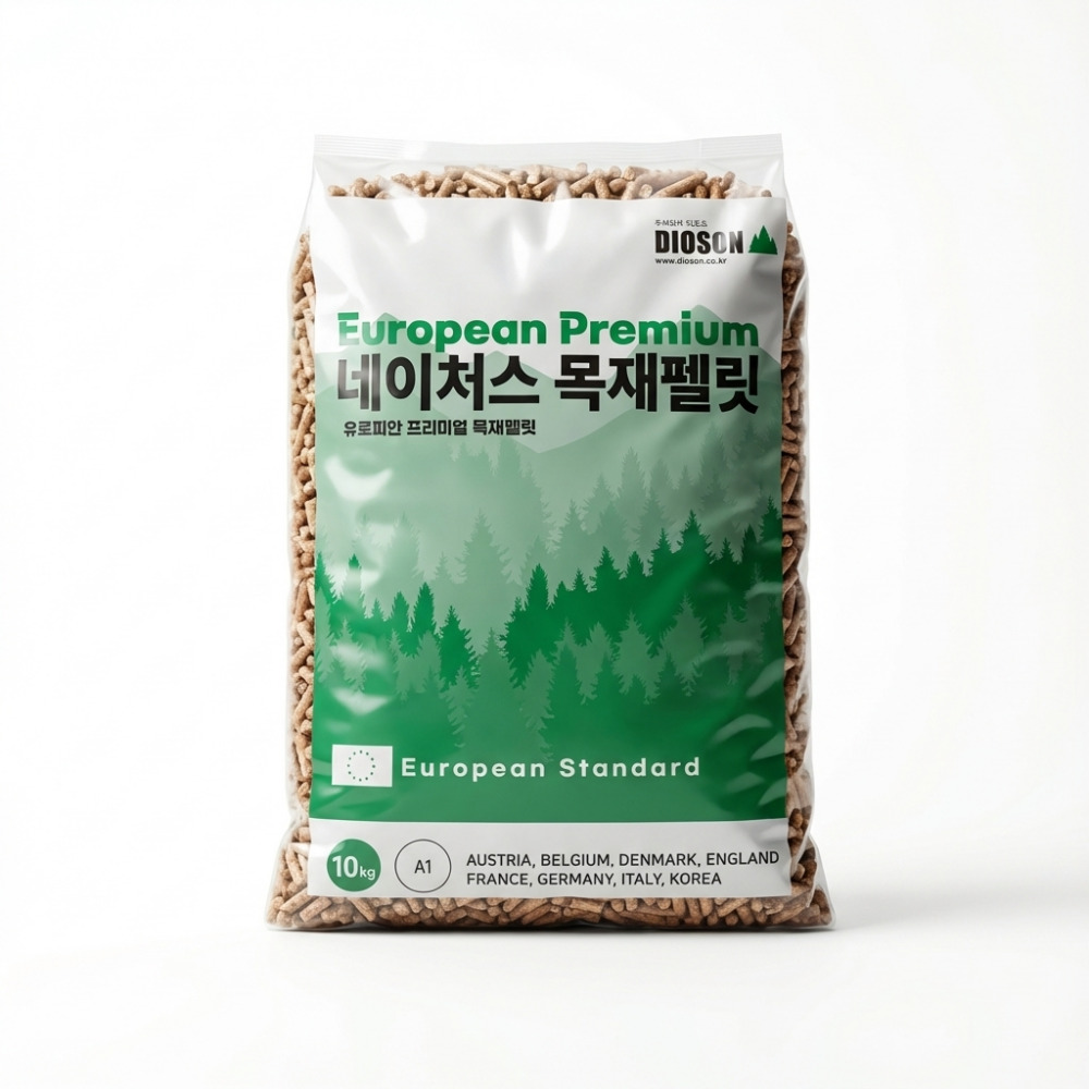 펠렛 난방용 난로용 캠핑 연료 펠릿 10kg, 1개 - 상품 이미지
