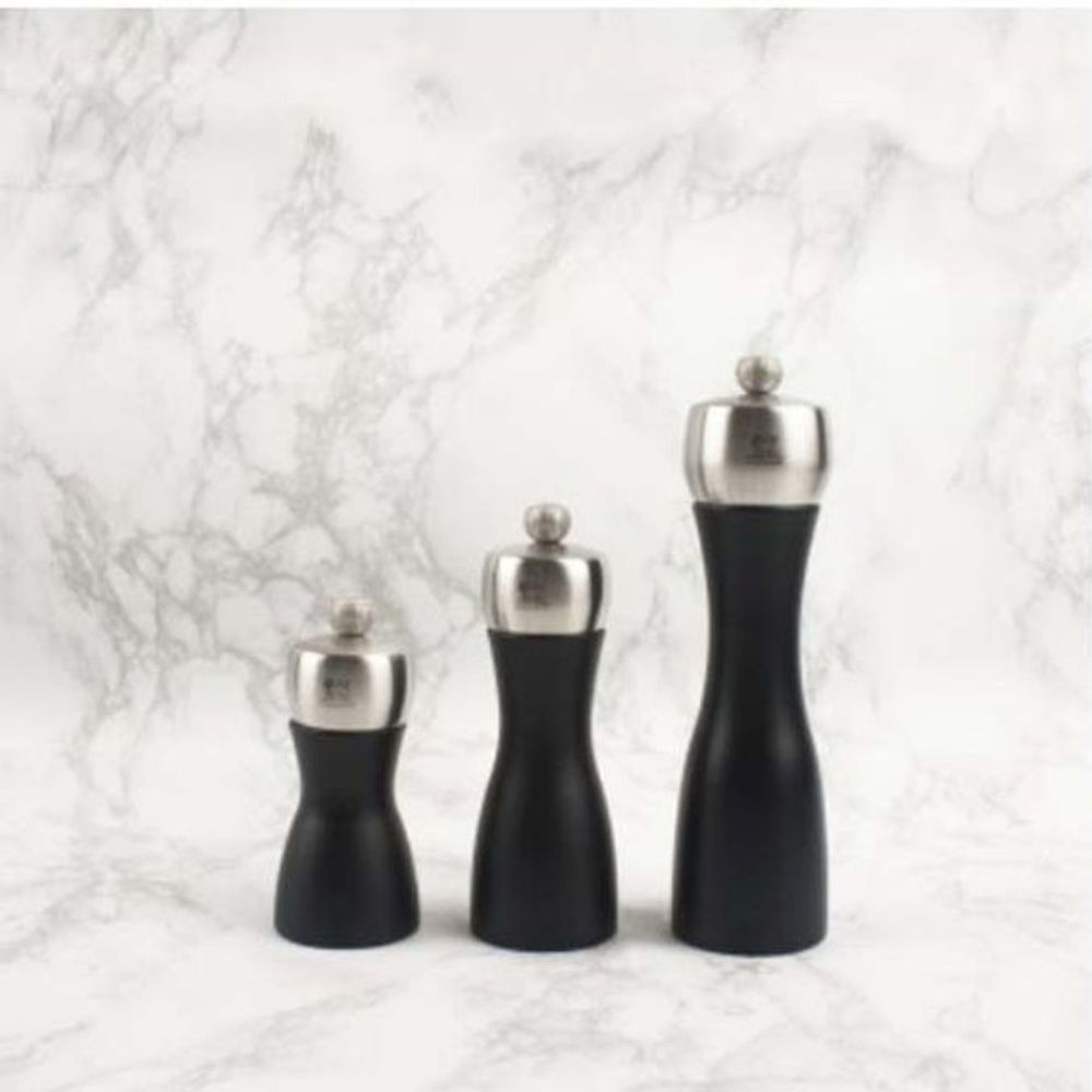 솔트밀 소금갈이 그라인더 소금통 무광 블랙 12cm - 상품 이미지