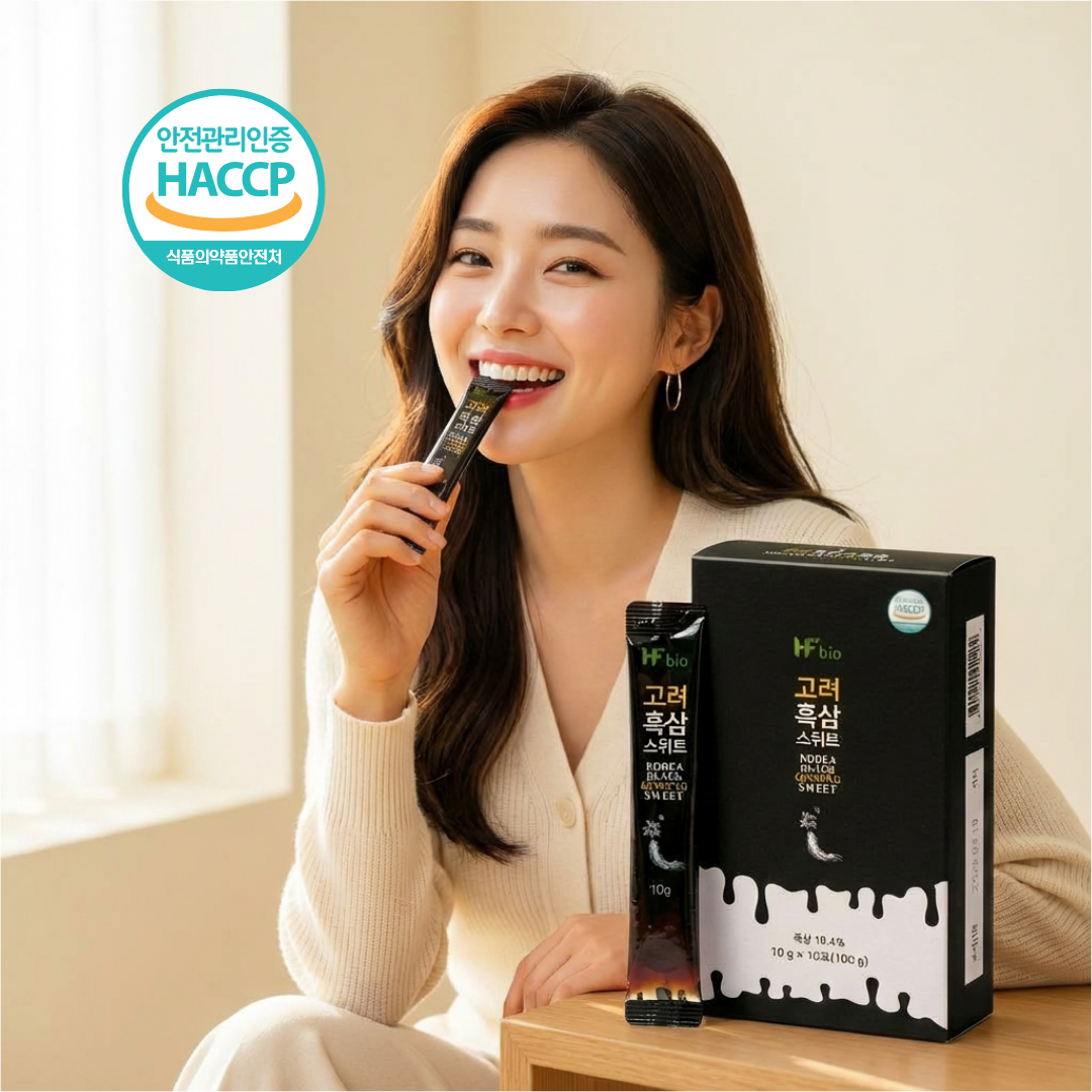 홍삼 사포닌 사양벌꿀 6년근 흑삼 진액 스틱 엘누아르랩 10gX30포 [1개월 분] - 상품 이미지