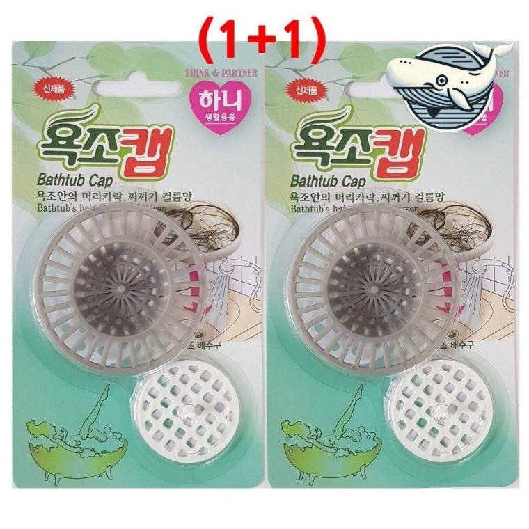 욕조 배수구 머리카락 필터 청소편한 걸름망 - 상품 이미지
