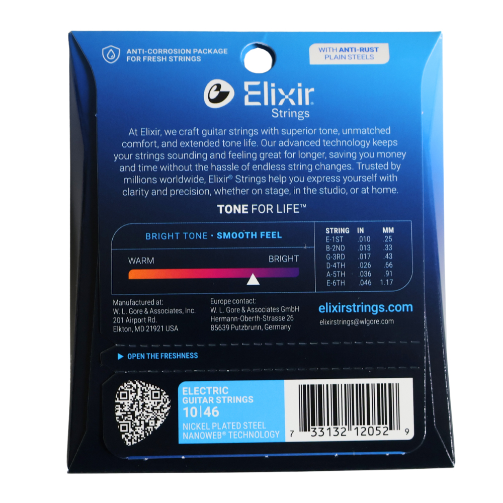 엘릭서 일렉기타줄 12052 나노웹 라이트 스트링 (010-046) (미국산) 이미지 2