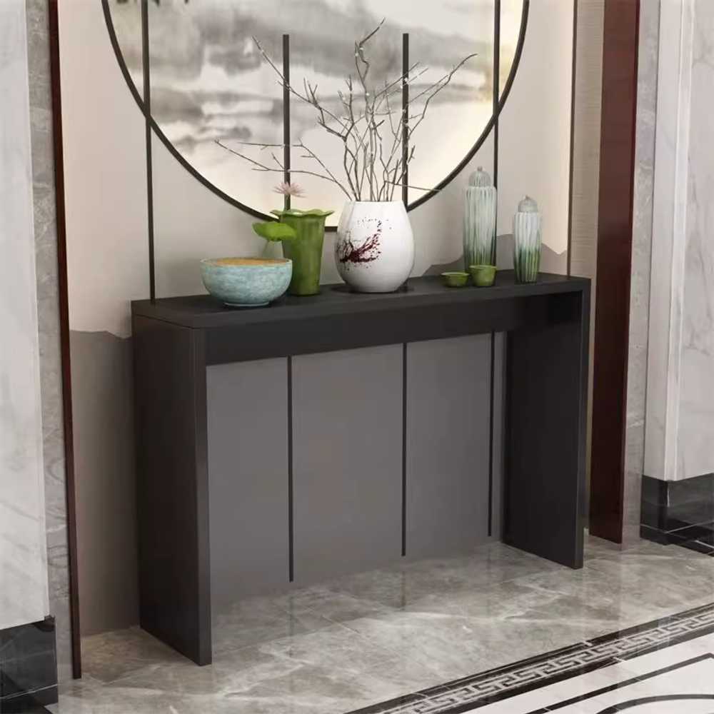 세라믹 콘솔 테이블 현관 입구 포인트 장식 인테리어 100x100cm 화이트 - 상세 이미지 3