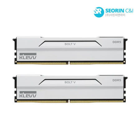 에센코어 에센코어 클레브 DDR5-6000 CL28 BOLT V WHITE 패키지 서린 (32GB(16Gx2))