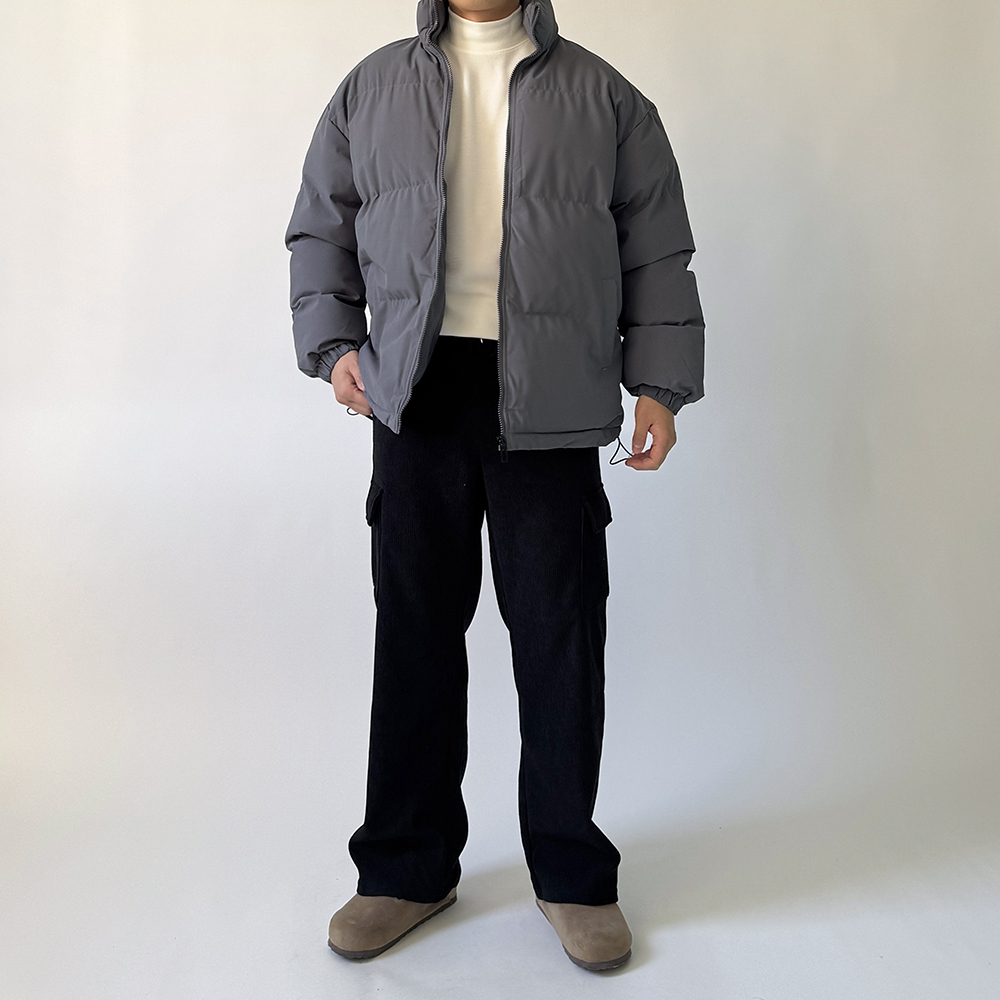 devote 솜 무지 빅사이즈 웰론 패딩 겨울용 - 상세 이미지 4